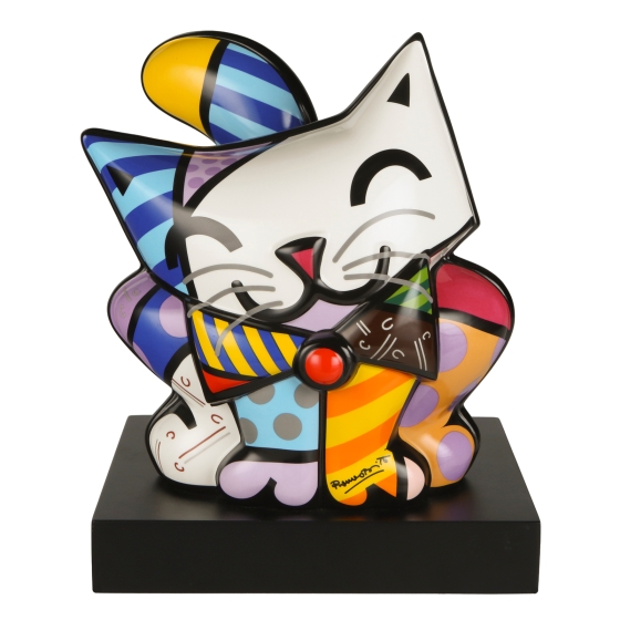 Goebel Skulptur "Blue Cat" von Romero Britto