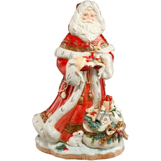 Goebel Skulptur "Weihnachtsmann mit Geschenkesack"
