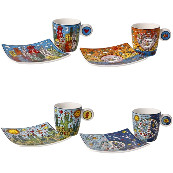 Goebel Espressotassen-Set von James Rizzi