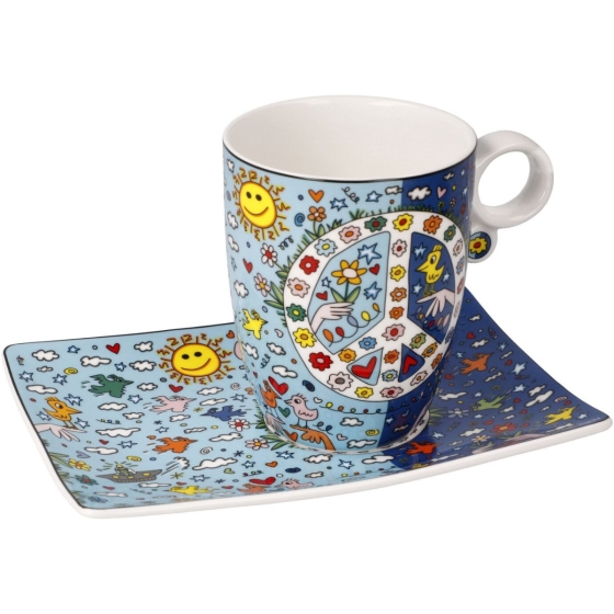 Goebel Künstlertasse "Give Peace a Chance" von James Rizzi