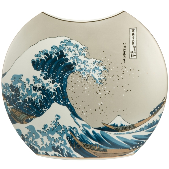 Goebel Vase "Die Welle", klein von Katsushika Hokusai