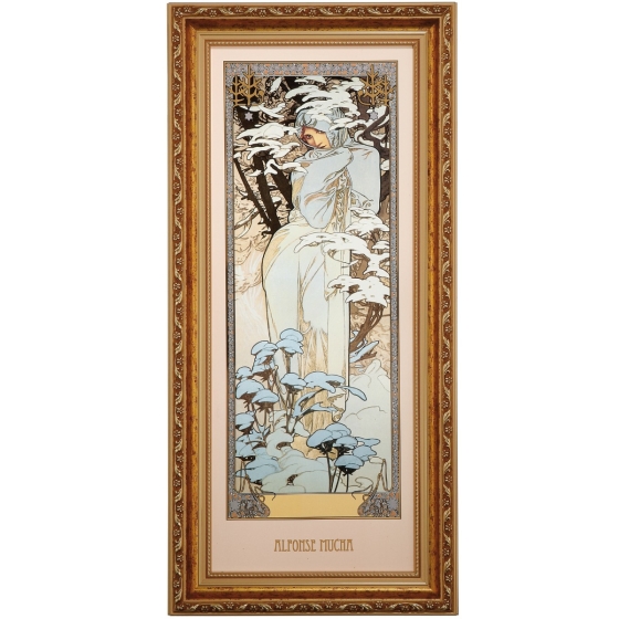 Goebel Wandbild "Winter 1900" von Alphonse Mucha - limitiert