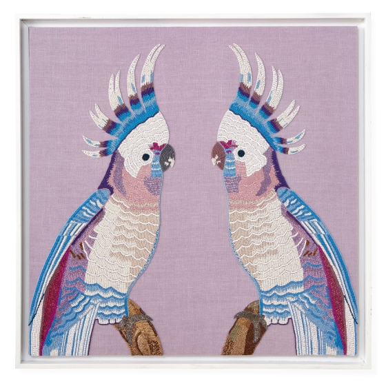 Jonathan Adler Wandbild "Parrots Beaded Wall Art"