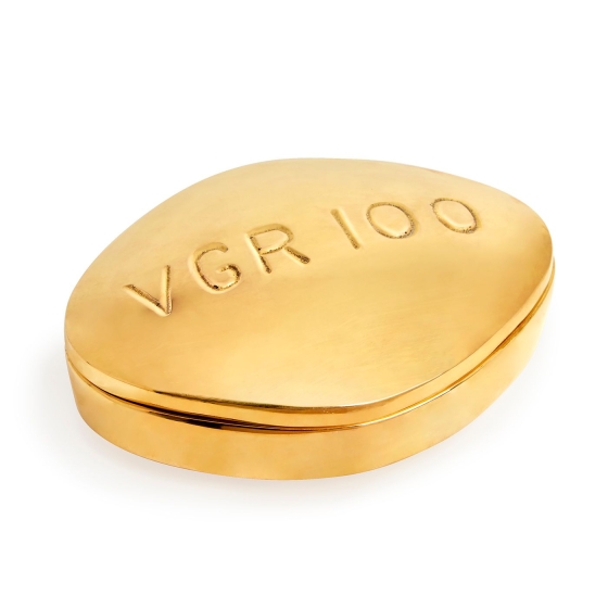Jonathan Adler Box "Viagra Brass Pill"