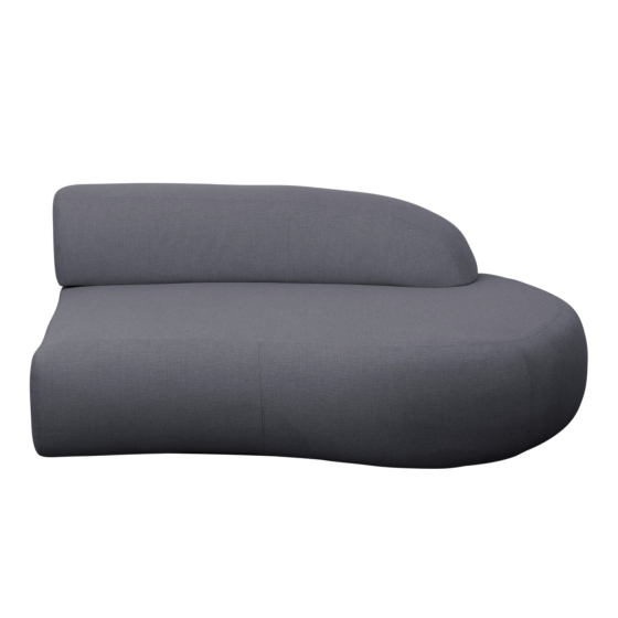 Cane-line Mellow Sofamodul kurze Rückenlehne, links in grau