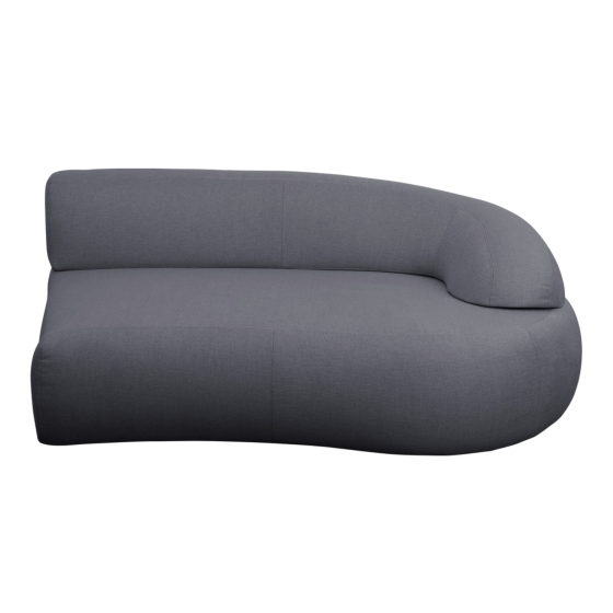 Cane-line Mellow Sofamodul lange Rückenlehne, links in grau