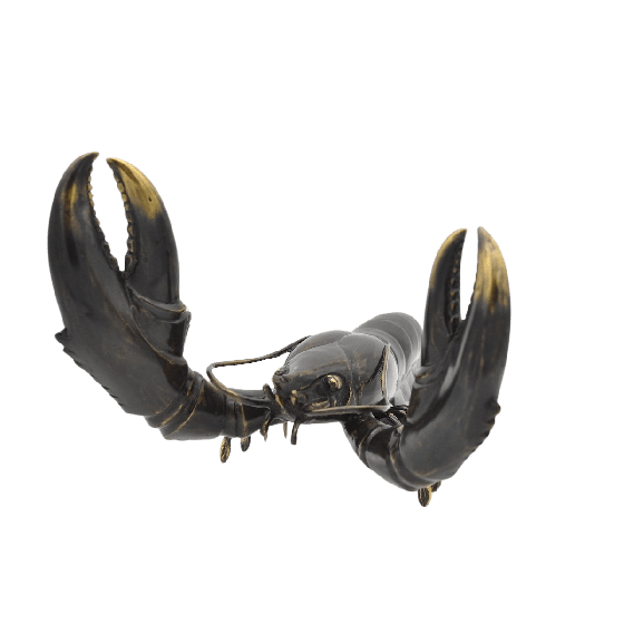 Messingskulptur "Hummer"