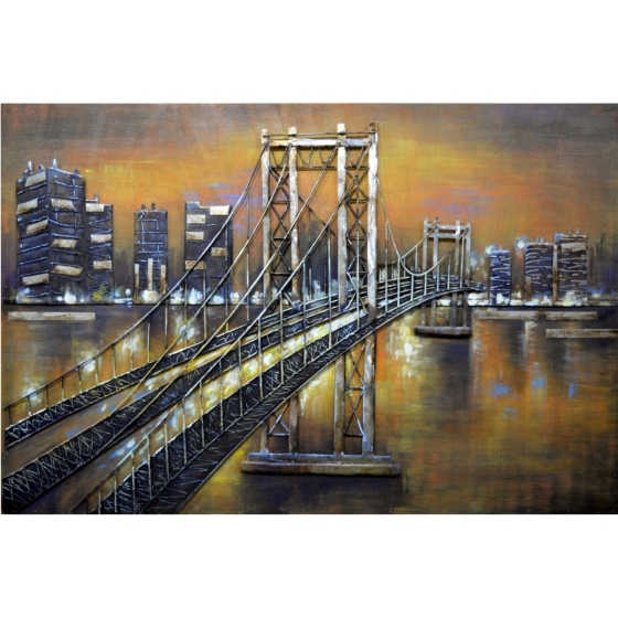 Metall - Wandbild "Brooklyn Bridge"