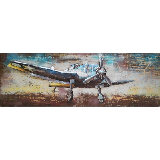 Metall - Wandbild "Flugzeug - Chance Vought Corsair"