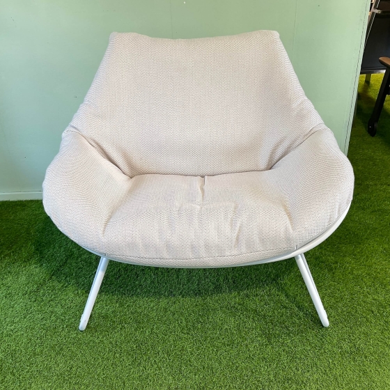 Solpuri Chill Lounge Sessel XL in weiß inkl. Polster - Ausstellungsstück