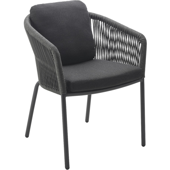 Solpuri Loop Dining Sessel inkl. Kissen eckig