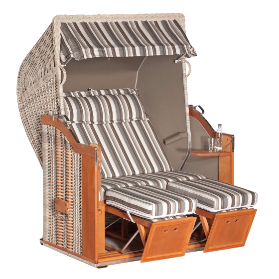 Sonnenpartner Gartenstrandkorb "Classic" 2-Sitzer, vito, Halbliegemodell