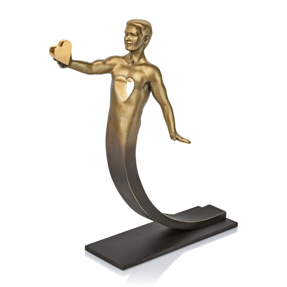 Edition Strassacker Bronzeskulptur "Love" von Annie Jungers - limitiert