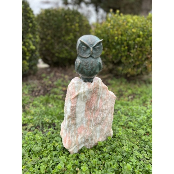 Bronzeskulptur "Uhu, klein"