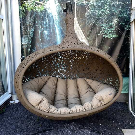 unknown nordic "Bios Hide Hanging lounger" Set Oliv, Ausstellungsstück