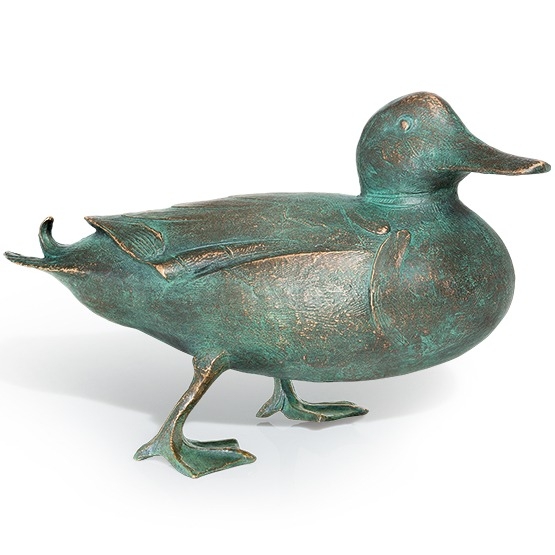 Edition Strassacker Bronzeskulptur "Stockente"