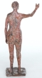 Bronzeskulptur Frau als Akt von hinten