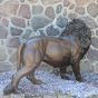 Bronzeskulptur "Zwei stehende Löwen"