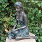 Bronze Wasserspeier Frau