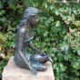  Rottenecker Bronzefigur "Elonie mit Krug" als Wasserspeier, groß 88428