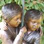 bronze skulptur kinder