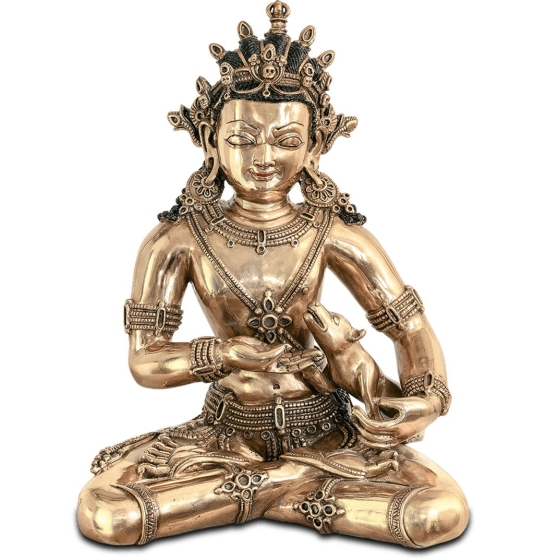Bronzeskulptur buddha gold