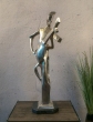 Bronzeskulptur "Gitarrenspieler" - modern auf Marmorsockel