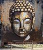 Buddha Bild aus Metall