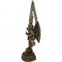 Schräge Frontansicht der Bronzefigur "Durga, Göttin der Vollkommenheit"
