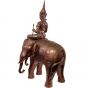 Rückansicht der Bronzefigur "Elefant Erawan"