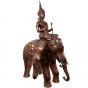 Seitenansicht der Bronzefigur "Elefant Erawan"