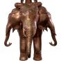 Skulptur Metallguss "Mythischer Elefant Erawan und Gott Indra"
