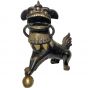 Bronzeskulptur "Wächterlöwen / Fu-Hunde" als 2-teiliges Set