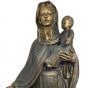 Bronzeskulptur "Madonna mit Kind"