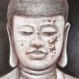 Buddha Gesicht Ölgemälde 