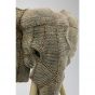 KARE Skulptur "Elefantenkopf mit Perlen"