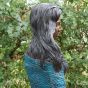 bronzefigur Frau lange haare