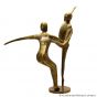 Tanzendes Ballettpaar-Bronze. Bronzefiguren und Gartenfiguren bei Kunsthandel Lohmann in Timmendorfer Strand.