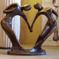 Bronzeskulptur Tanzendes Liebespaar
