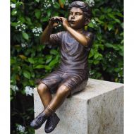 bronzefigur junge floete