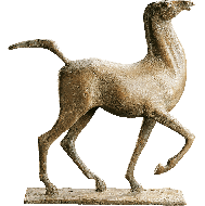 bronze-figur pferd hans nübold