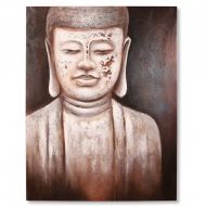 Buddha Wandbild in braun