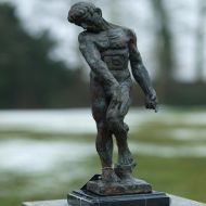 Auguste Rodin "Bronzeskulptur Adam" 