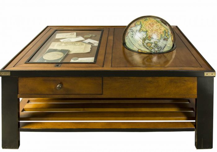 Authentic Models Gallery Globe Table Couchtisch Vitrinentisch Globus MF123 Erhältlich bei Kunsthandel-Lohmann.de
