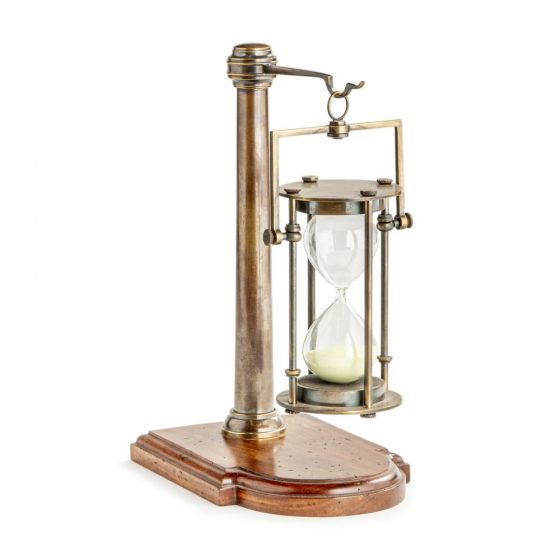 HG008 Hourglass on Stand, 30 Minuten - Sanduhr Stundenglass mit Ständer mit Bronze Finish