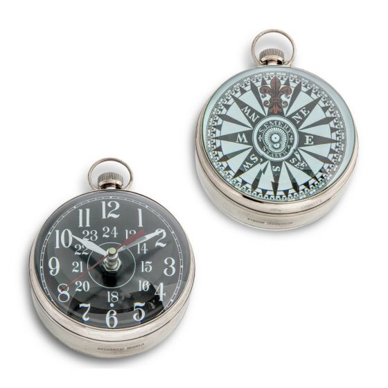Authentic Models Uhr "Auge der Zeit" XXL SC065, silber