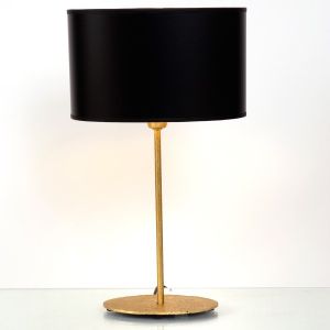 Tischleuchte "TILA" gold / schwarz Holländer Nachttischlampe Tischleuchte