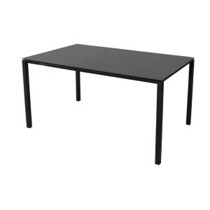 Cane-line Pure Esstisch 150x90cm in lavagrau mit einer Tischplatte in Nero schwarz