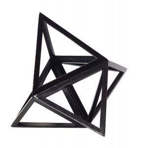 Tetrahedron in schwarz von AM