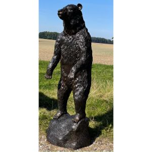Bronzeskulptur "Stehender Bär" gross